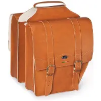 Selle Monte Grappa Monte Grappa Cruiser - Doppelfahrradsack - 17 Liter - künstliches Leder - Hellbraun