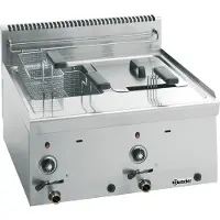 Bartscher Fritteuse Gas 600, B600, 2x8L