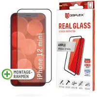 Displex Bildschirmschutzfolie Real Glass Full Cover für das Apple iPhone 12 Mini