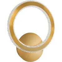 Nova Luce CILION LED Wandleuchte Messing 19W Warmweiss 25x7x30cm 9011135