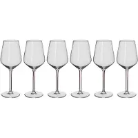 Alpina Weingläser Weißwein Set 6 Teilig - Weinglas 37cl - Spülmaschinenfest - Glas