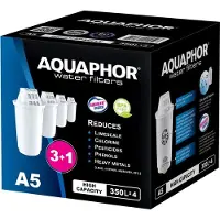 AQUAPHOR A5 Aqualen Wasserfilter-Kartusche Pack 3+1 für Provence, Prestige, Atlant, Arctic und Smile Tischwasserfilter