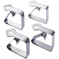 SmartaSaker Tischtuchklemmen 4er Set Edelstahl