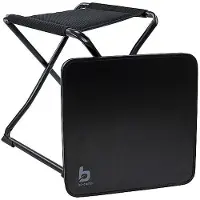 Bo Camp - Hocker + Ablage - klappbar - Schwarz