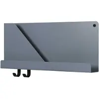 Muuto Folded Wandregal, 51 x 22 cm, blaugrau