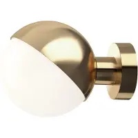 Louis Poulsen VL Studio Wandleuchte Ø150 Hardwired Brass - , VL Studio, dimmbar, Gold / Messing, für Flurbereich, Glas, Design