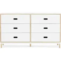 Normann Copenhagen Kabino Sideboard mit 6 Schubladen, weiß