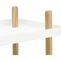 Normann Copenhagen Block Trolley White - , Weiß, Metall