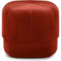 Normann Copenhagen Circus Hocker, rostfarben, Breite 46cm - , Braun / Rost, Stoff / Textil