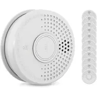SHD by OneConcept Rauchmelder, 12x Mini-Rauchmelder, Feuermelder mit Batterie, Rauchmelder 12er-Set für Küche, Büro, Wohnwagen, Optischer Sensor Brandmelder mit Testfunktion & Stummschaltung