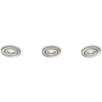 Philips myBathroom 599011716, Einbaustrahler, GU4, 3 Glühbirne(n), Halogen, 3000 K, Chrom