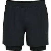 Hummel Hmlmt Force 2 In 1 Shorts - black, Größe:XXL