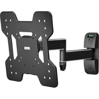 Hama 118053, 75 x 75 mm, 200 x 200 mm, -15 - 15°, 6°, Aluminium, Kunststoff, Chrom, Schwarz