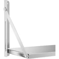 Royal Catering Expondo Wandbord - klappbar - 100 x 30 cm - 40 kg - Edelstahl