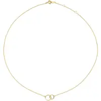 Jackie Gold Halskette - Jackie Double Circle Necklace - Gr. unisize - in Gold - für Damen
