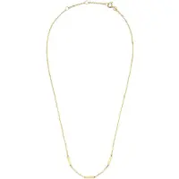 Jackie Gold Triple Bar Halskette aus 14 Karat Gelbgold