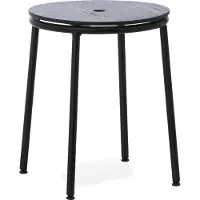 Normann Copenhagen - Circa Hocker H45 Black Steel/Black Oak