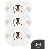 My Carry Potty Pinguin Töpfchen-Trainingshosen 3er-Pack, Weiß, 3-4 Jahre