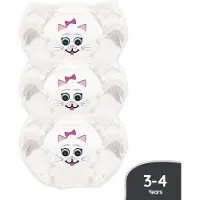 My Carry Potty Katze Töpfchen-Trainingshosen 3er-Pack, Weiß, 3-4 Jahre