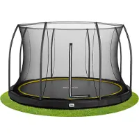 Salta Trampolin Comfort Edition Boden Rund 427cm - Schwarz (5398a)