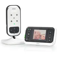 Alecto DVM-75 - Babyphone mit Kamera und 2.4"-Farbdisplay, Weiß/Anthrazit