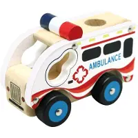 Bino Holzauto - Ambulanz