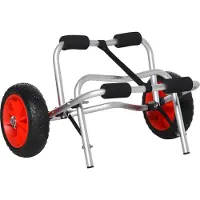 HOMCOM Kanuwagen, max. 75 kg, Aluminium/Polyurethan (PU)/Ethylenvinylacetat
