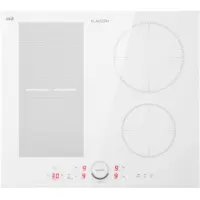Klarstein Delicatessa 60 Hybrid Induktionskochfeld - Induktionskochfeld mit 4 Platten, Einbau-Induktionskochfeld mit Touch-Display, Digitalanzeige und Timer-Funktion, Schnelles Aufheizen, 7000 Watt