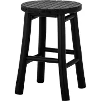 Bloomingville Blooming Ville Bilbo Hocker | Schwarz | Bambus | 82053720