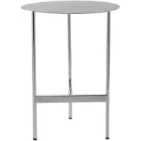 InStyle Look by Kayoom | Beistelltisch Pema Silberfarben Stahl 40x40x54 cm | NADUVI