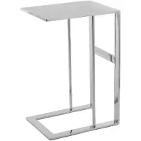 InStyle Look by Kayoom | Beistelltisch Sita Silberfarben Stahl 30x40x60 cm | NADUVI