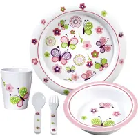 Brunner Butterfly Kindergeschirrset 5 teilig bunt