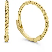Jackie Gold Ohrringe - Jackie Twist Hoops - Gr. unisize - in Gold - für Damen