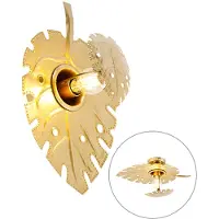 QAZQA Design Wandleuchte Antik Gold - Carballo