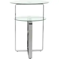 InStyle Look by Kayoom | Beistelltisch Katris durchsichtig Glas 60x60x46 cm | NADUVI