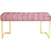 InStyle Look by Kayoom | Bank Rory Samt rosa Samt 100x48x47 cm | NADUVI