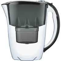 AQUAPHOR Amethyst, Pitcher-Wasserfilter, 2,8 l, Transparent, Schwarz