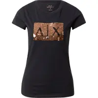Armani Exchange für Damen. 8NYTDLYJ73Z6231 Kurzarm-T-Shirt schwarz (XS), Lässig, Baumwolle