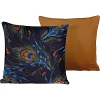 De Witte Lietaer Kissenbezüge Peafowl Thai Curry 40 x 40 cm (Set von 2)