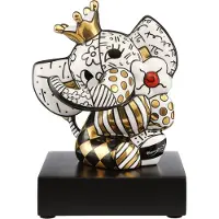 Goebel Pop Art Elefantenfigur von Romero Britto auf Holzsohle
