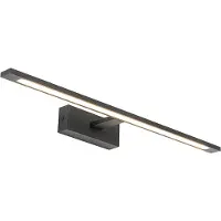 QAZQA Moderne Wandleuchte schwarz 62 cm inkl. LED IP44 - Jerre