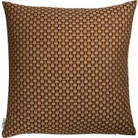 Røros Tweed - Isak Kissen, 60 x 60 cm, gelb / braun