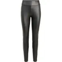 Vila Hose aus Kunstleder Barb 14074751 Schwarz Slim Fit