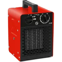 Trotec Keramik Heizlüfter TDS 10 C Elektroheizer inkl. Mehrstufen-Temperaturregelung bis 2.000 Watt (2 kW) Bauheizer mit Thermostat