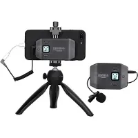 Comica UHF 6-Kanal Mini&Flexibles Funkmikrofon mit abnehmbarem normalen Griff