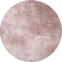 NATURL. Waschbarer Viskose Teppich Rund - Vive Altrosa Ø 120 cm
