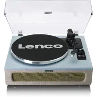 Lenco LS-440 Bluetooth Plattenspieler mit Lautsprechern blau