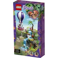 LEGO 41423 Friends Tiger-Rettung mit Heißluftballon, Dschungel-Rettungs-Spielset mit Andrea, Emma und Tierfiguren