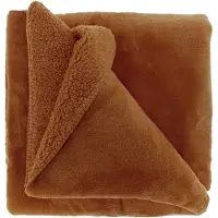 Unique living Tagesdecke Torvah Leather Brown-150 x 200 cm