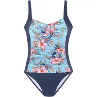 LASCANA Badeanzug "Malia" mit tropischem Print und Shaping-Effekt
